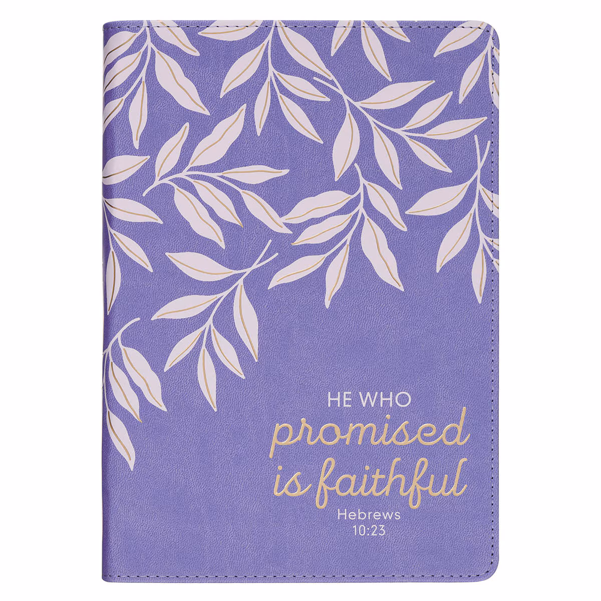 faithful promise lavender garden faux leather classic journal hebrews 10:23 faithful promise lavender garden faux leather classic journal hebrews 10:23